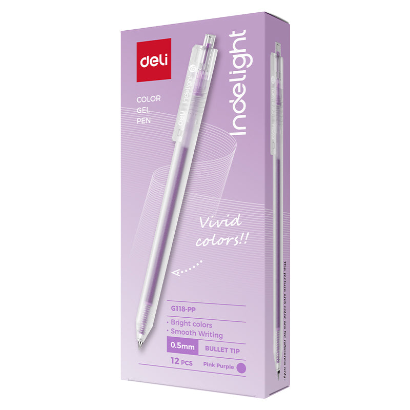 PIX CU GEL CU MECANISM 0.5MM VIOLET PURPURIU DELI PIX CU GEL CU MECANISM 0.5MM VIOLET PURPURIU DELI